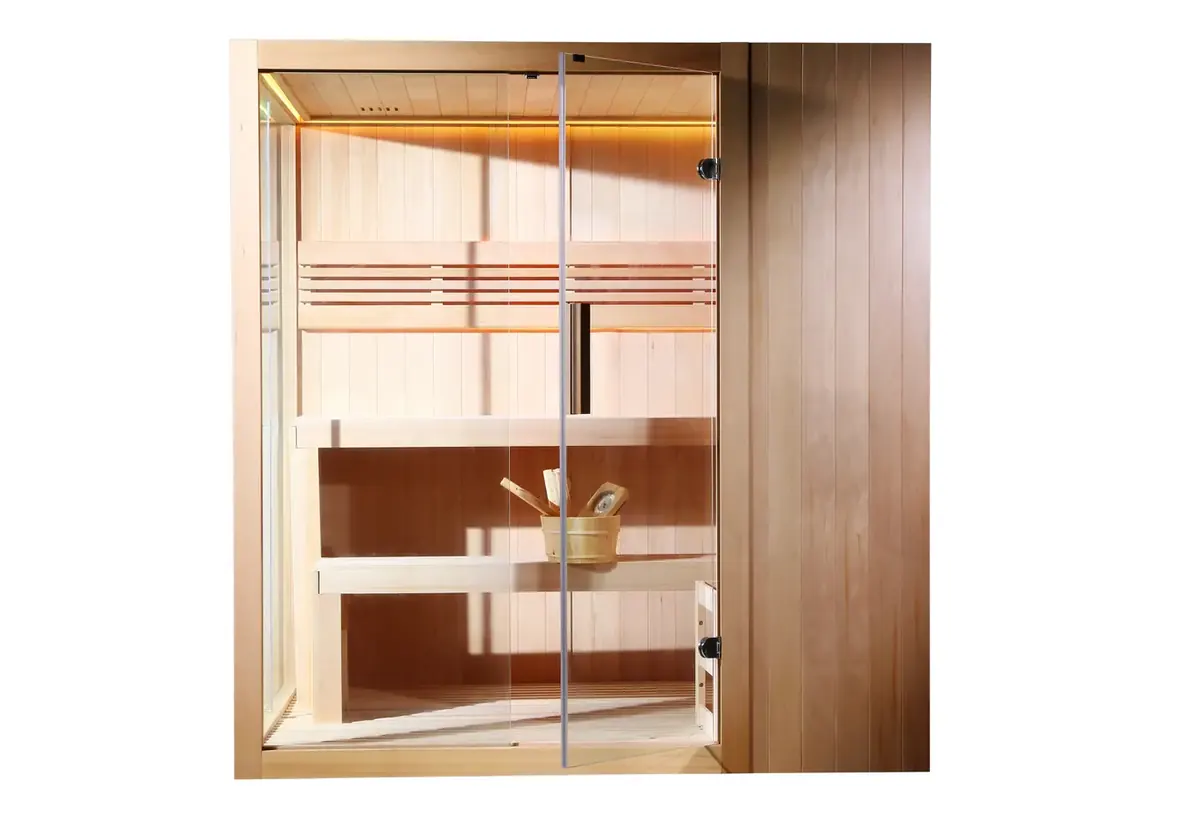 Sauna Toronto intérieur bois vue 00