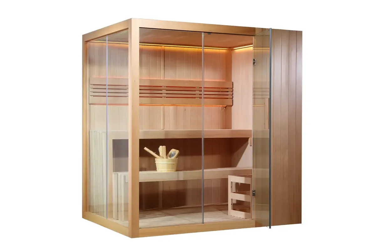 Sauna Toronto intérieur bois vue 01